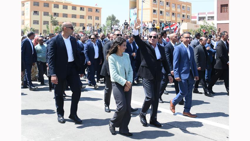 زيارة الرئيس عبد الفتاح السيسي لمحافظة بني سويف