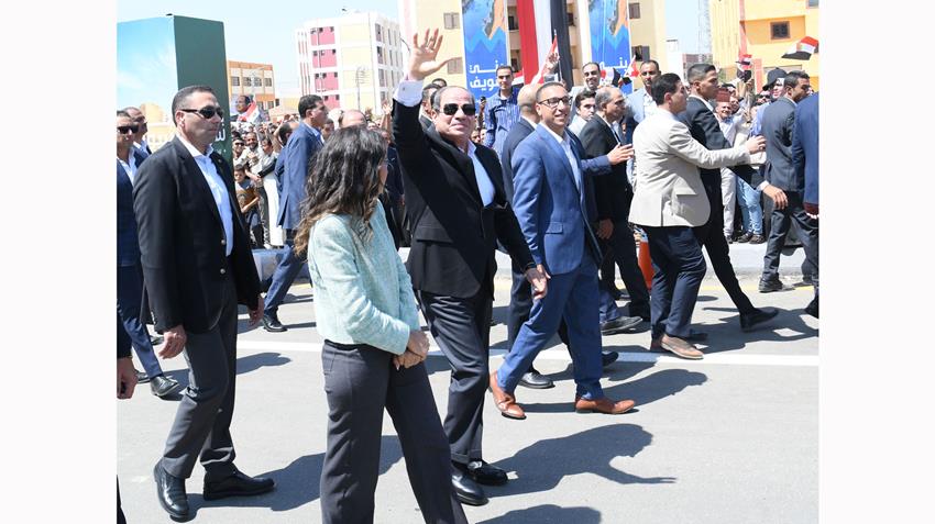 زيارة الرئيس عبد الفتاح السيسي لمحافظة بني سويف