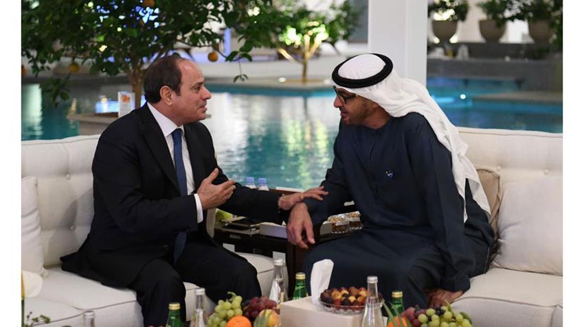 Le Président Al-Sissi rencontre le président des ÉAU à Abou Dhabi