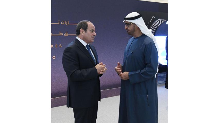 President El-Sisi Meets with UAE President in Abu Dhabi