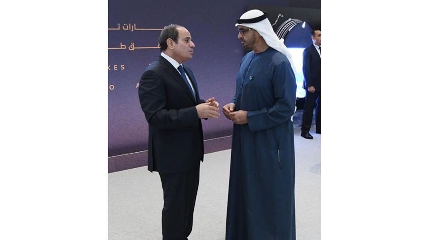 President El-Sisi Meets with UAE President in Abu Dhabi