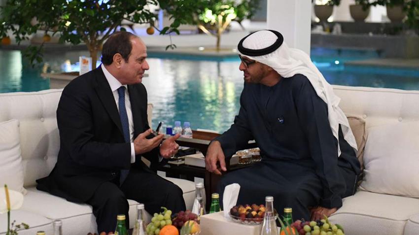 President El-Sisi Meets with UAE President in Abu Dhabi