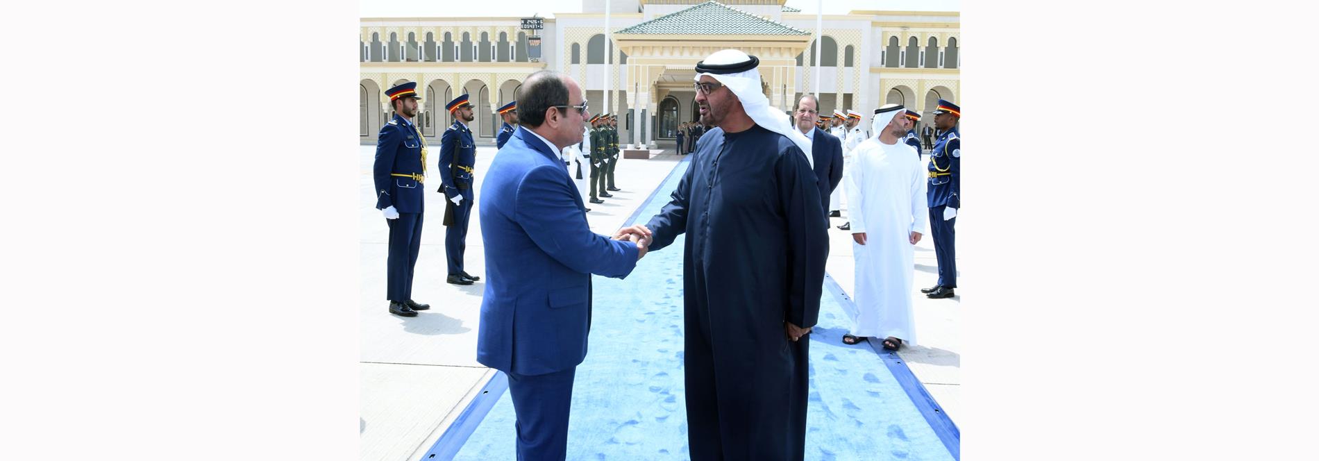 الرئيس عبد الفتاح السيسي يعود إلى أرض الوطن بعد زيارة سيادته لدولة الإمارات العربية المتحدة