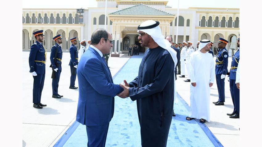 الرئيس عبد الفتاح السيسي يعود إلى أرض الوطن بعد زيارة سيادته لدولة الإمارات العربية المتحدة