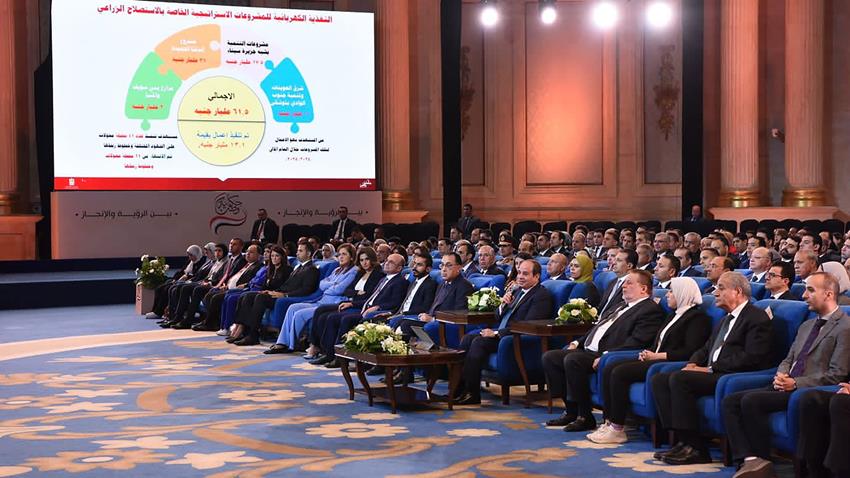 Le Président Al-Sissi assiste à la conférence "Histoire d'une patrie"