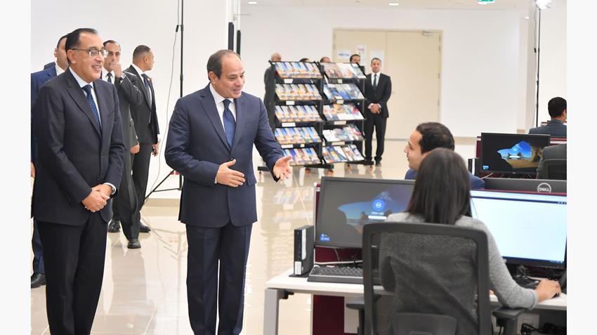 الرئيس عبد الفتاح السيسي يزور المقر الجديد لرئاسة مجلس الوزراء بالعاصمة الإدارية الجديد