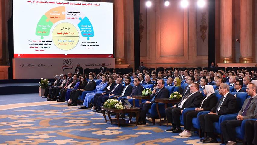 الرئيس عبد الفتاح السيسي يشارك في مؤتمر حكاية وطن "بين الرؤية والإنجاز"