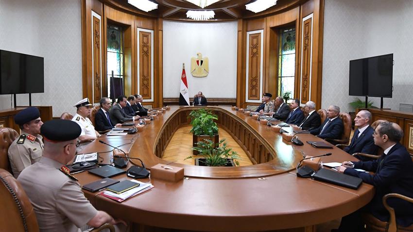 الرئيس عبد الفتاح السيسي يترأس اجتماع مجلس الأمن القومي