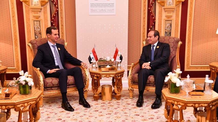 الرئيس عبد الفتاح السيسي يلتقي الرئيس السوري بشار الأسد