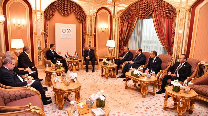 الرئيس عبد الفتاح السيسي يلتقي الرئيس السوري بشار الأسد