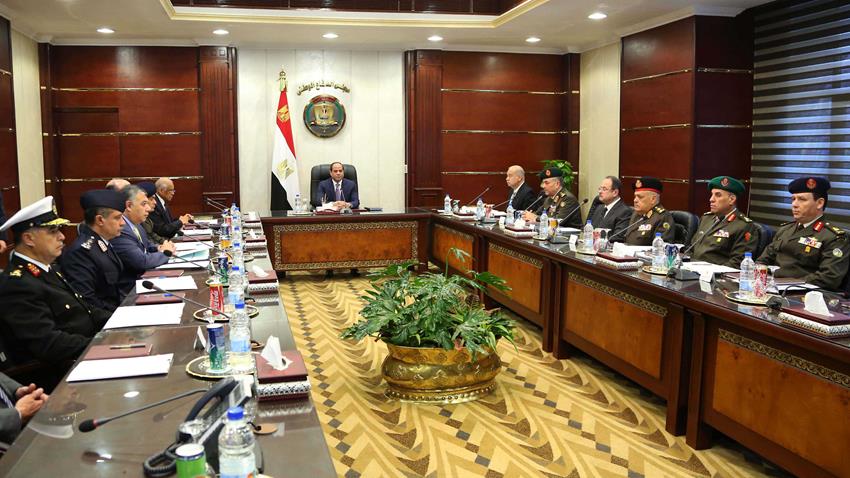 ترأس السيد الرئيس عبد الفتاح السيسي صباح اليوم اجتماع مجلس الدفاع الوطني