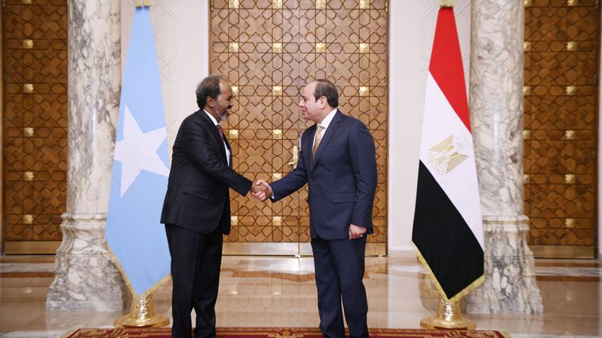 President El-Sisi Meets the President of Somalia at Al-Ittihadiya Palace