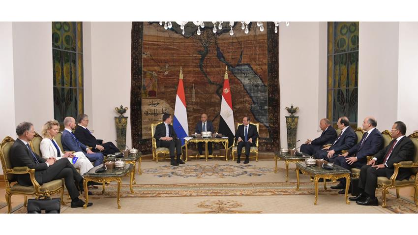 President El-Sisi to Meet Dutch Prime Minister