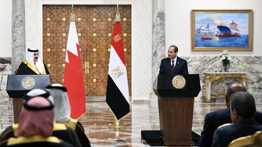 Discours du Président Al-Sissi lors de la conférence de presse tenue avec le Roi de Bahreïn