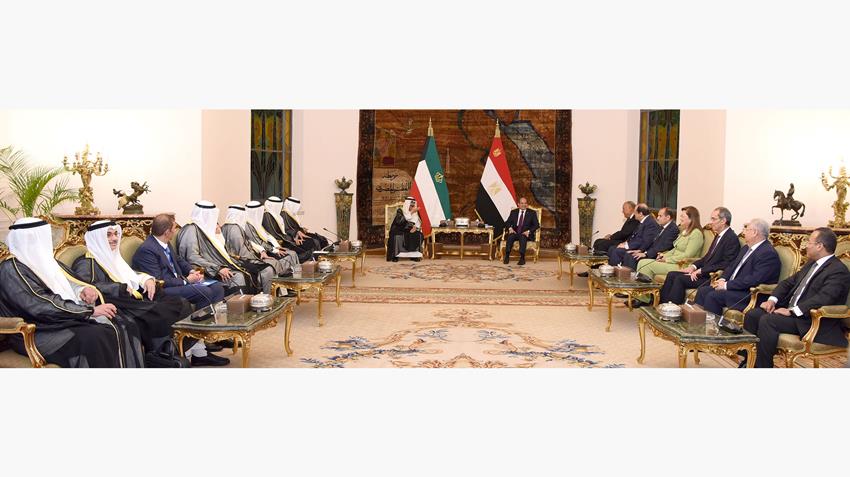 President El-Sisi Received Amir of Kuwait, HH Sheikh Meshal Al-Ahmad Al-Jaber Al Sabah