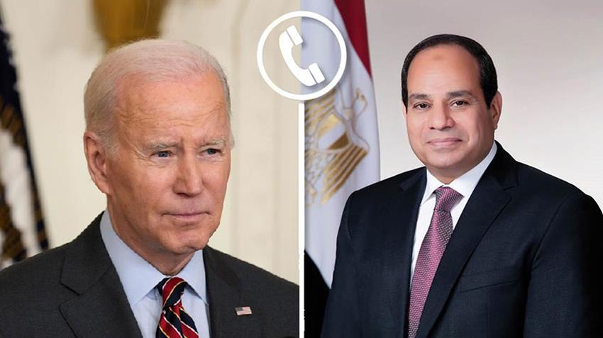 President El-Sisi Speaks with US President