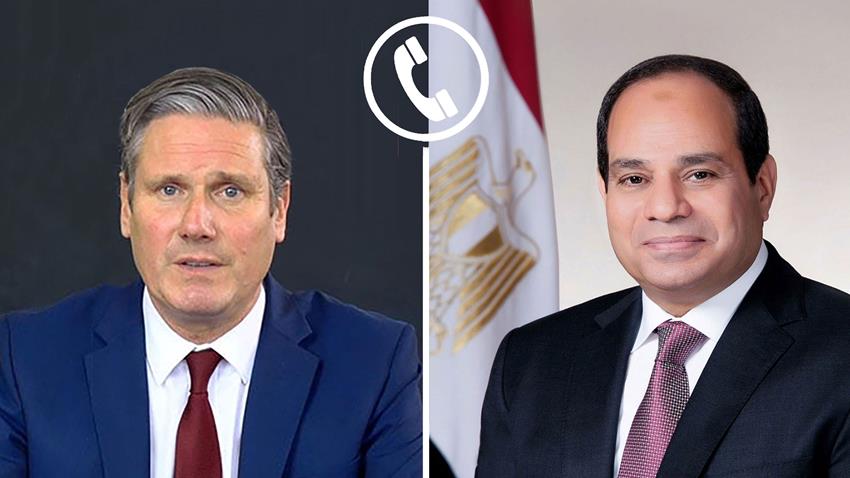 الرئيس عبد الفتاح السيسي يجري اتصالًا هاتفيًا برئيس وزراء المملكة المتحدة