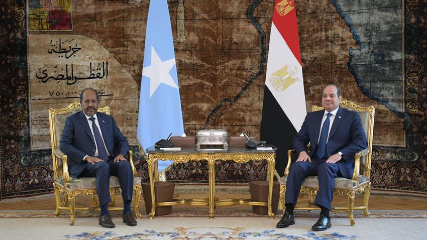 President El-Sisi Receives President of Republic of Somalia
