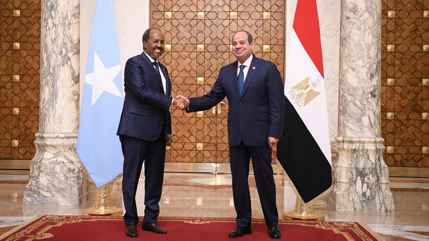 Le Président Al-Sissi reçoit le Président de la Somalie