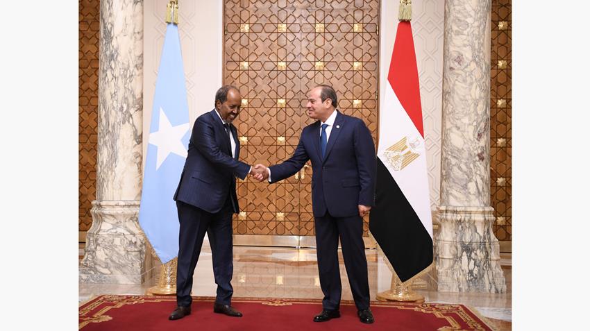 Le Président Al-Sissi reçoit le Président de la Somalie