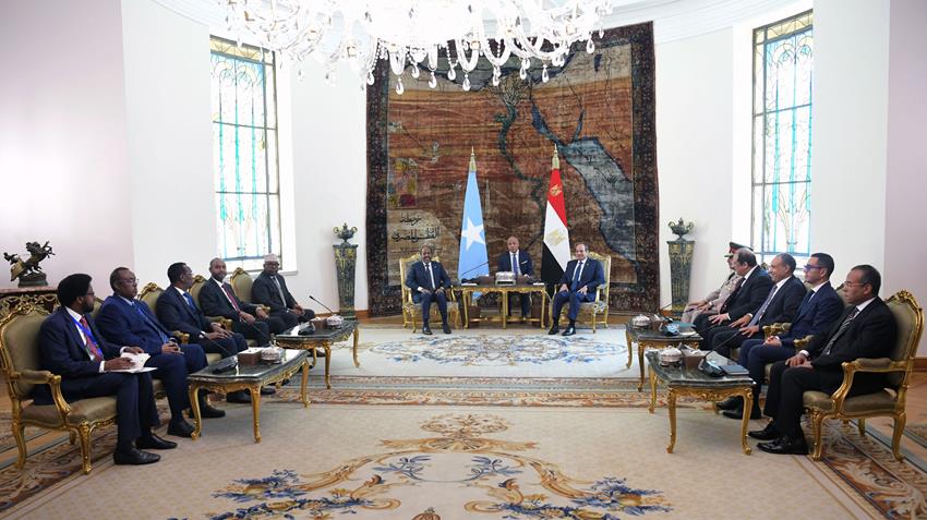 Le Président Al-Sissi reçoit le Président de la Somalie