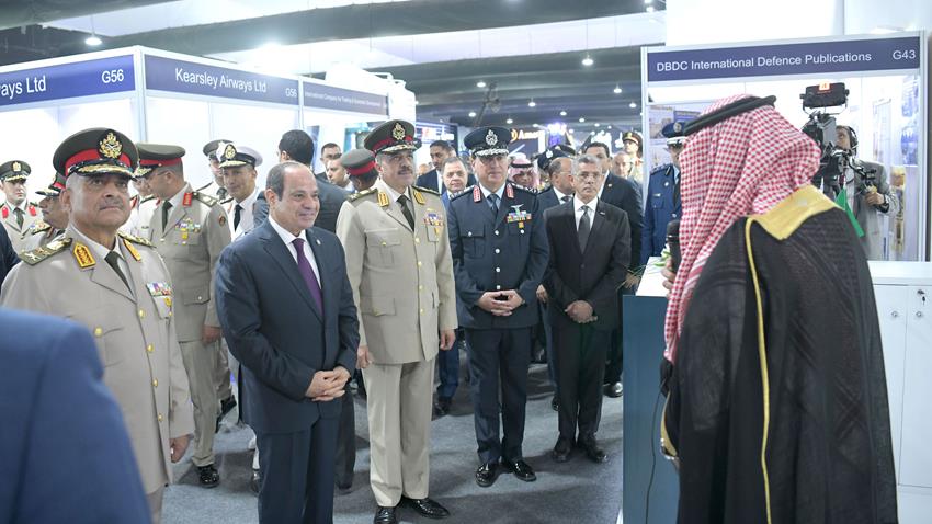الرئيس عبد الفتاح السيسي يفتتح معرض مصر الدولي للطيران والفضاء ٢٠٢٤ بمدينة العلمين الجديدة