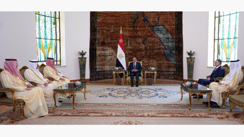 الرئيس عبد الفتاح السيسي يستقبل وزير الداخلية السعودي ووزير الدولة عضو مجلس الوزراء السعودي