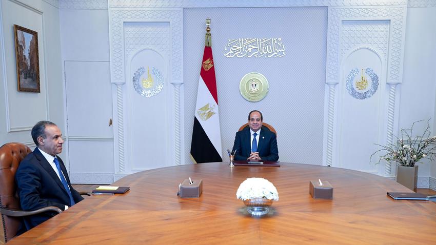 الرئيس عبد الفتاح السيسي يجتمع بوزير الخارجية والهجرة وشئون المصريين في الخارج
