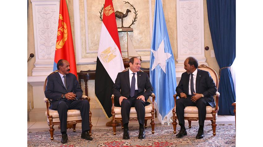البيان المشترك لقمة مصرية إريترية صومالية
