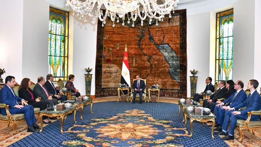 الرئيس عبد الفتاح السيسي يستقبل مدير عام صندوق النقد الدولي