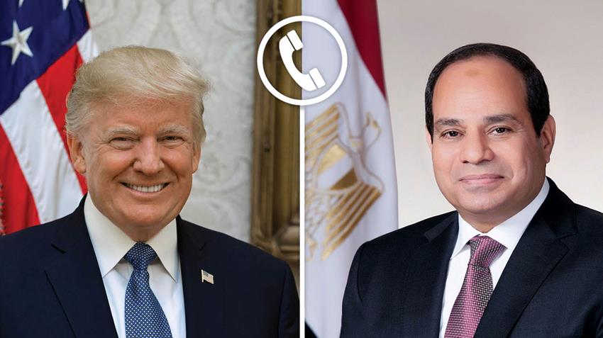 President El-Sisi Speaks with U.S. President-elect Trump