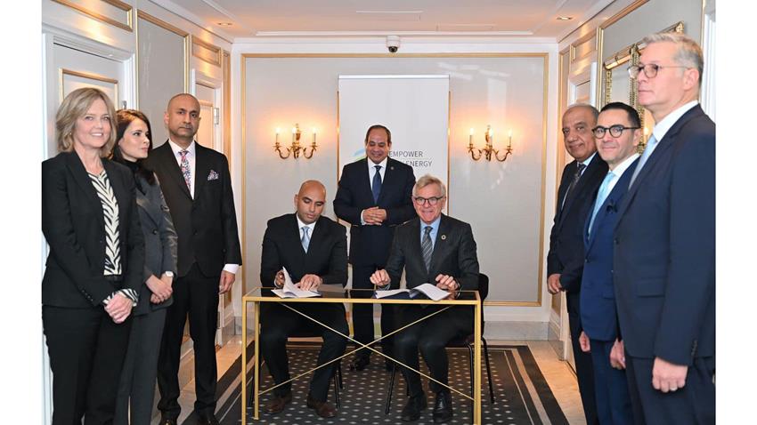 الرئيس يلتقي الرؤساء التنفيذيين لشركتي إمباور النرويجية للطاقة الجديدة وجولار النرويجية لتسييل الغاز