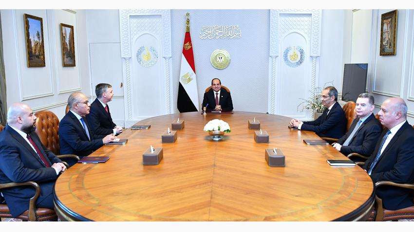 الرئيس عبد الفتاح السيسي يستقبل الرئيس التنفيذي لشركة كونسنتركس الأمريكية