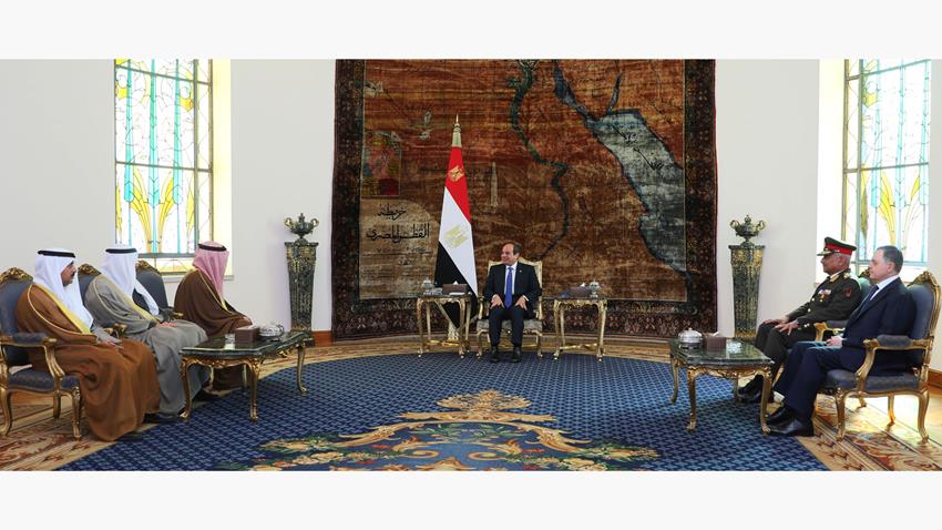 الرئيس عبد الفتاح السيسي يستقبل النائب الأول لرئيس مجلس الوزراء وزير الدفاع والداخلية بدولة الكويت