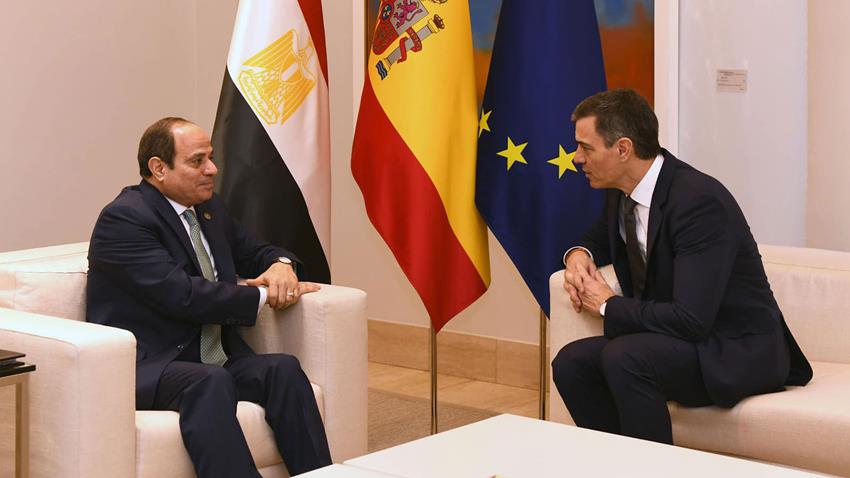 Le Président Al-Sissi rencontre le Premier Ministre espagnol à Madrid