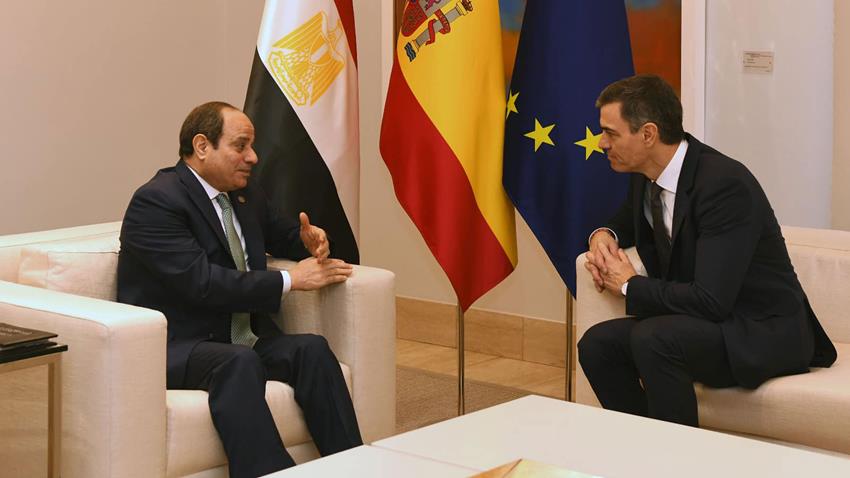 Le Président Al-Sissi rencontre le Premier Ministre espagnol à Madrid