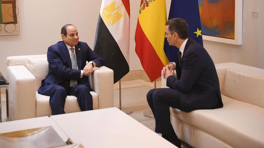 Le Président Al-Sissi rencontre le Premier Ministre espagnol à Madrid
