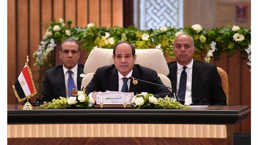 كلمة الرئيس عبد الفتاح السيسي أمام القمة العربية غير العادية
