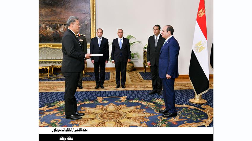 President El-Sisi Receives Credential Letters of 23 New Ambassadors