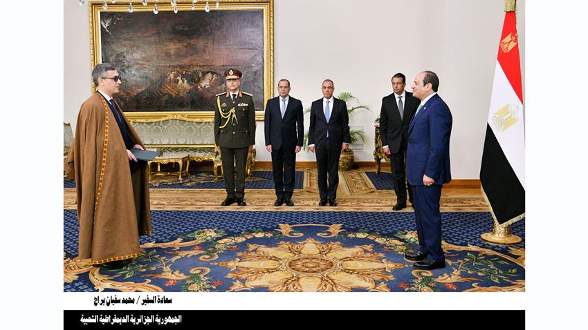 الرئيس عبد الفتاح السيسي يتسلم أوراق اعتماد ثلاثة وعشرين سفيرًا جديدًا