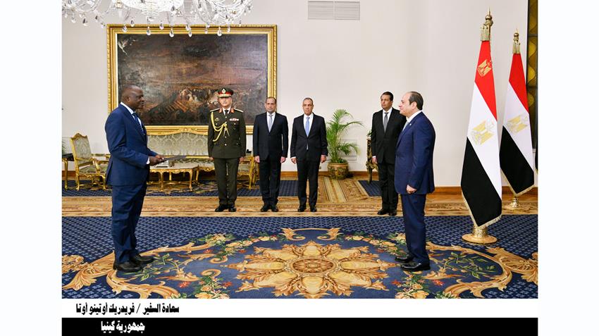 President El-Sisi Receives Credential Letters of 23 New Ambassadors
