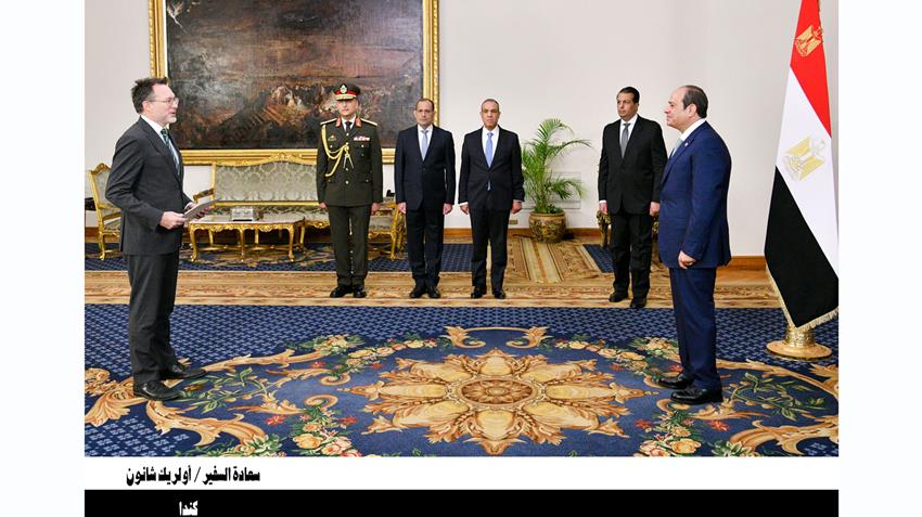 President El-Sisi Receives Credential Letters of 23 New Ambassadors
