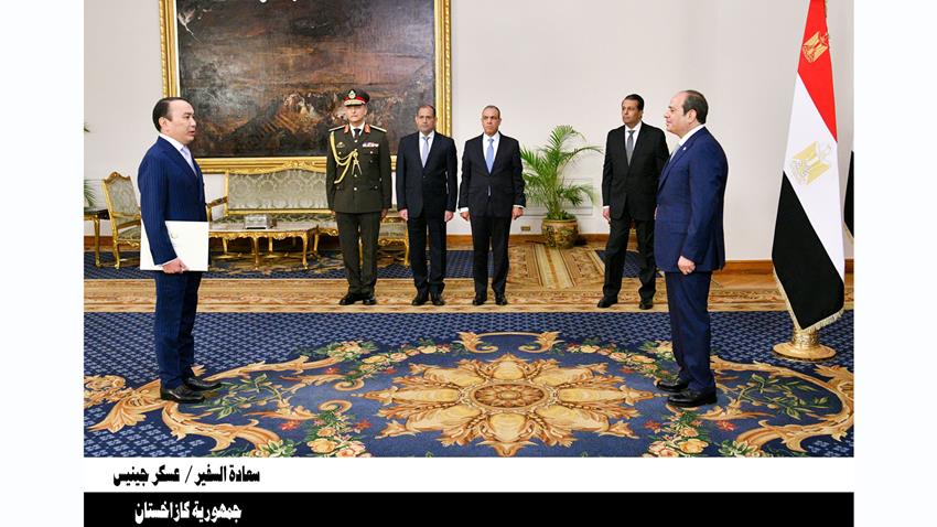 President El-Sisi Receives Credential Letters of 23 New Ambassadors