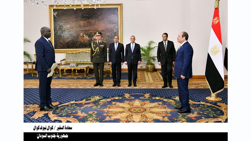 President El-Sisi Receives Credential Letters of 23 New Ambassadors