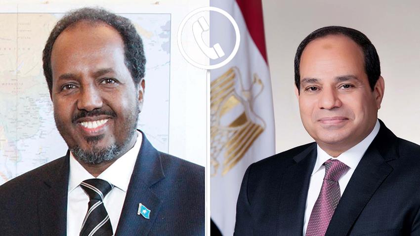 الرئيس عبد الفتاح السيسي يجري اتصالًا هاتفيًا بالرئيس الصومالي