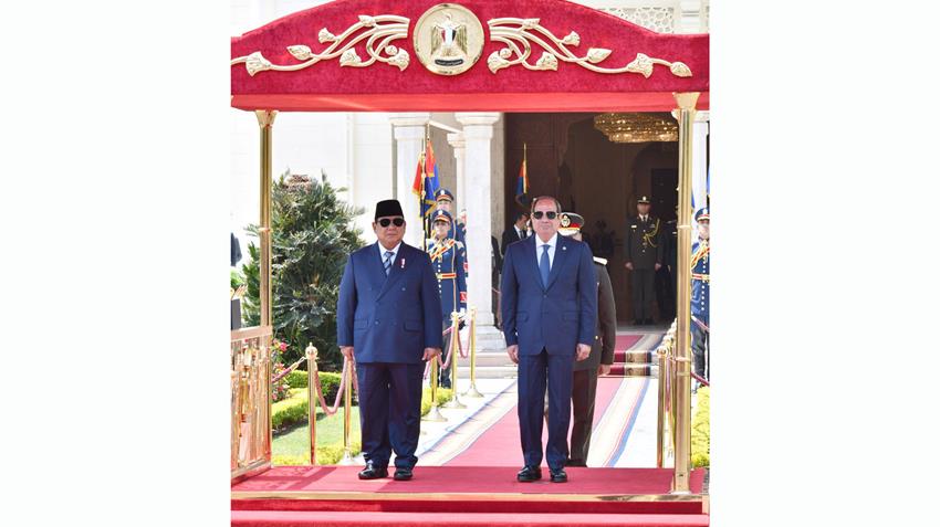 Le Président Al-Sissi tient des pourparlers avec le président d'Indonésie