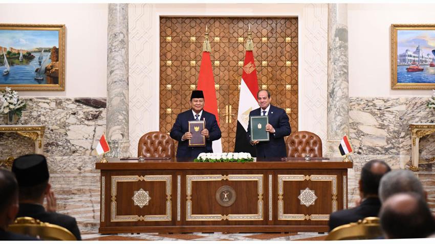 Le Président Al-Sissi tient des pourparlers avec le président d'Indonésie