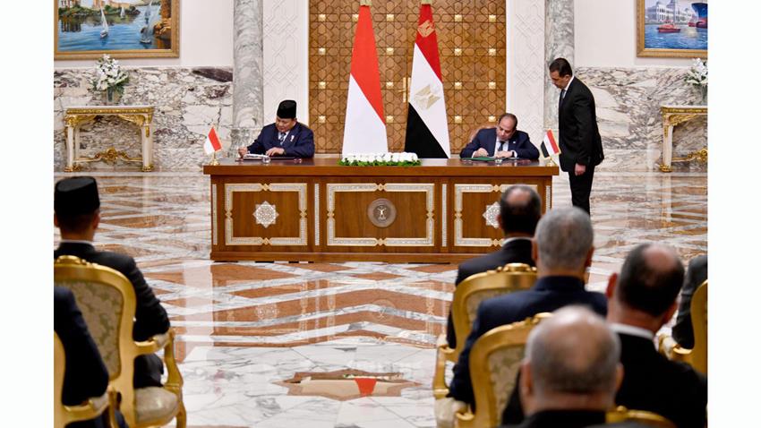 Le Président Al-Sissi tient des pourparlers avec le président d'Indonésie