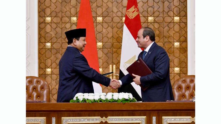 Le Président Al-Sissi tient des pourparlers avec le président d'Indonésie