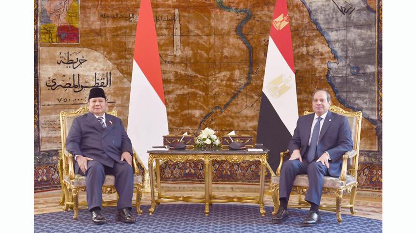 Le Président Al-Sissi tient des pourparlers avec le président d'Indonésie